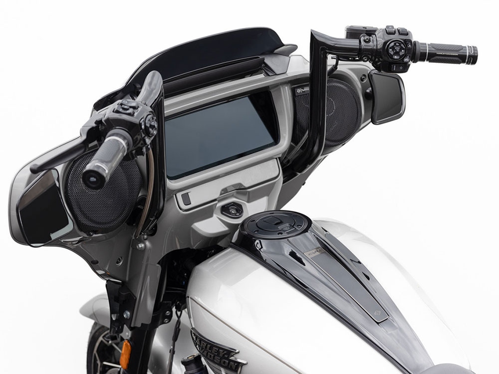 FACTORY 47 HANDLEBARS 14in. x 1-1/2in. S Series Handlebar – Gloss Black. Fits CVO Street Glide 2023up & Street Glide 2024up