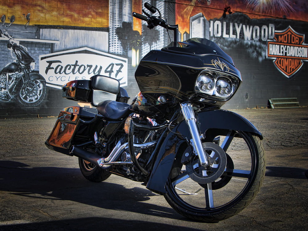 FACTORY 47 HANDLEBARS 14in. x 1-1/2in. Classic 47 Malo Handlebar – Gloss Black.