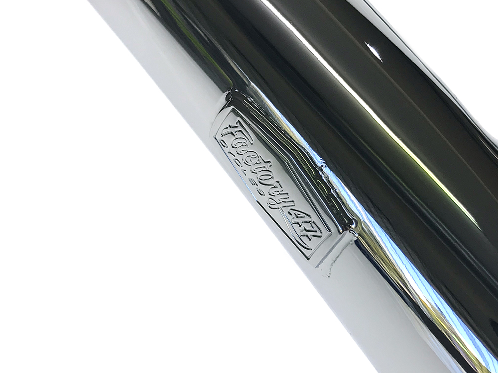 FACTORY 47 HANDLEBARS 14in. x 1-1/2in. Signature Handlebar – Chrome. Fits Road Glide 2015-2023