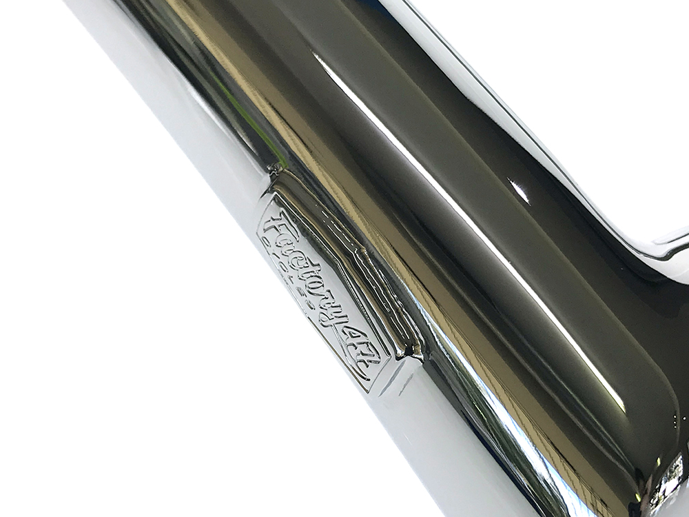 FACTORY 47 HANDLEBARS 16in. x 1-1/2in. Signature Handlebar – Chrome. Fits Road Glide 2015-2023