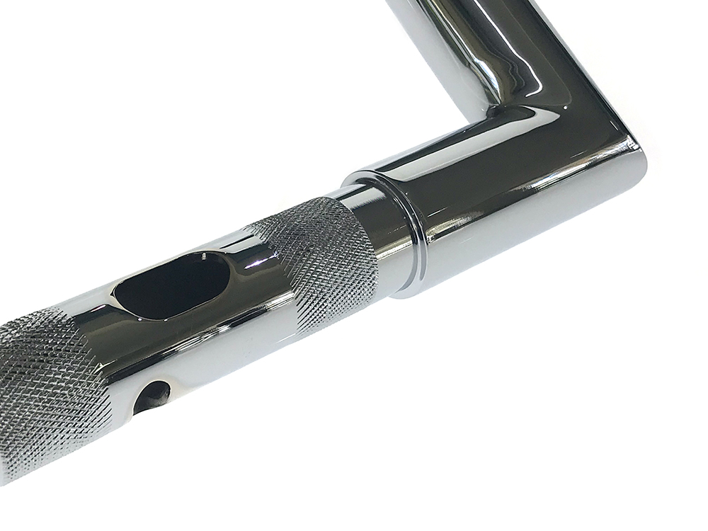 FACTORY 47 HANDLEBARS 12in. x 1-1/2in. Signature Handlebar – Chrome. Fits Road Glide 2015-2023