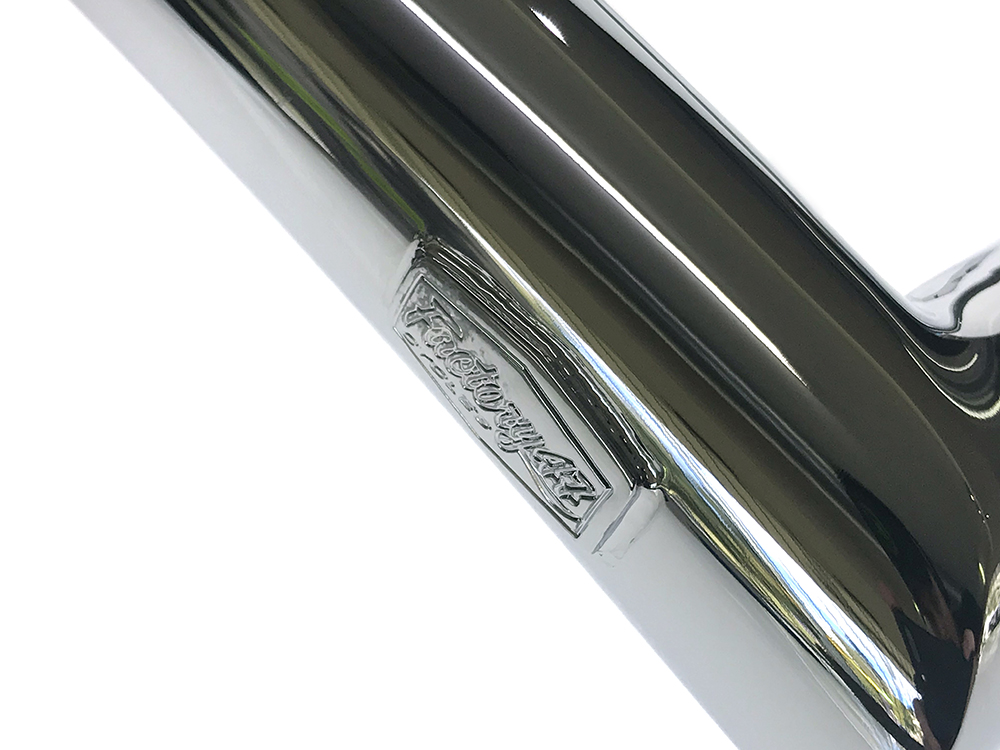 FACTORY 47 HANDLEBARS 12in. x 1-1/2in. Signature Handlebar – Chrome. Fits Road Glide 2015-2023