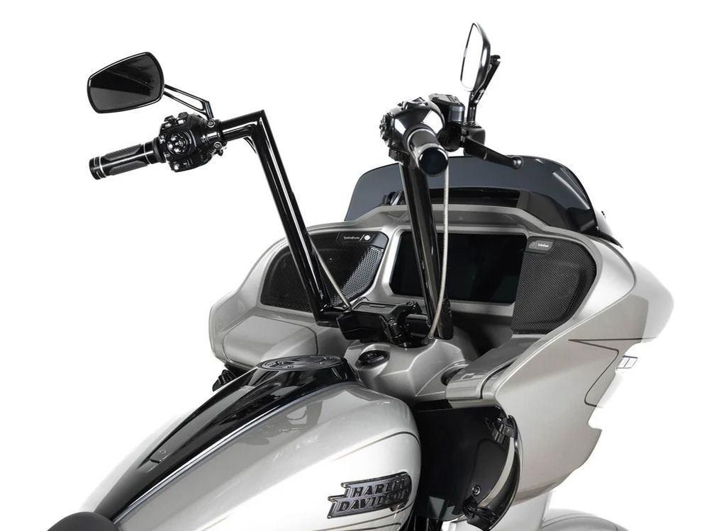 FACTORY 47 HANDLEBARS 14in. x 1-1/2in. Throttle Series Handlebar – Gloss Black. Fits CVO Road Glide 2023up & Road Glide 2024up
