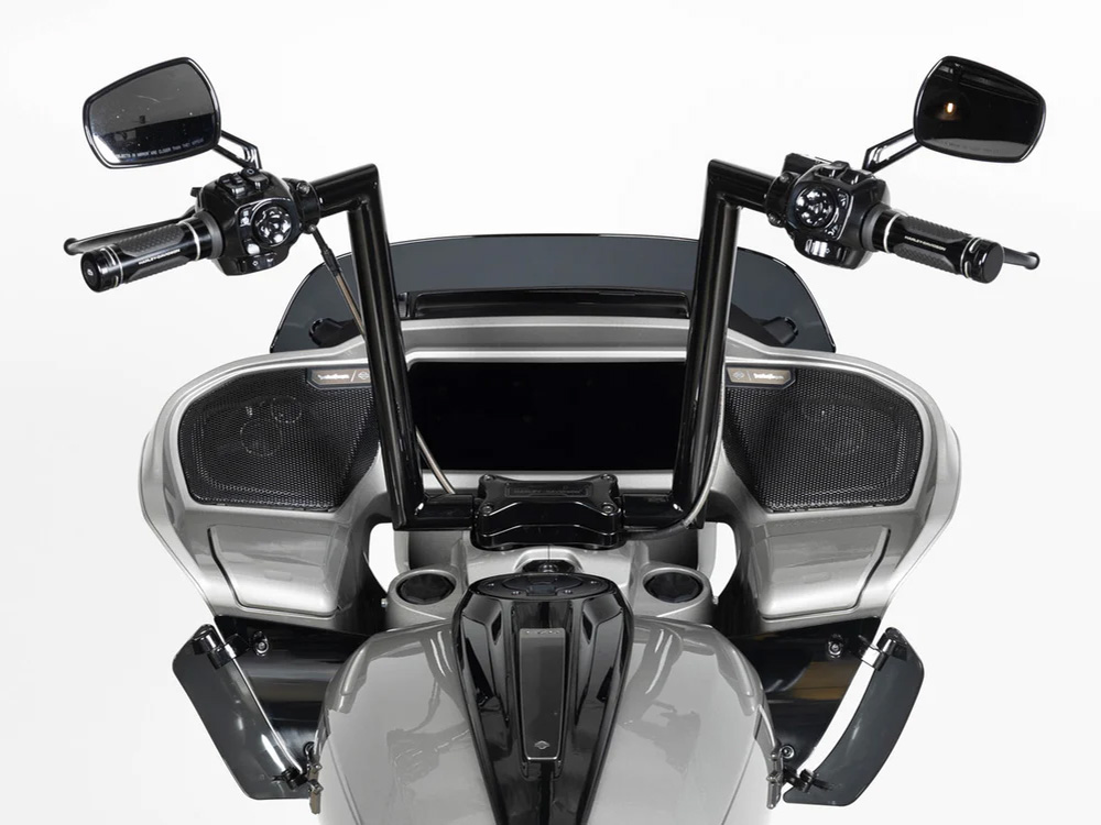 FACTORY 47 HANDLEBARS 12in. x 1-1/2in. Throttle Series Handlebar – Gloss Black. Fits CVO Road Glide 2023up & Road Glide 2024up