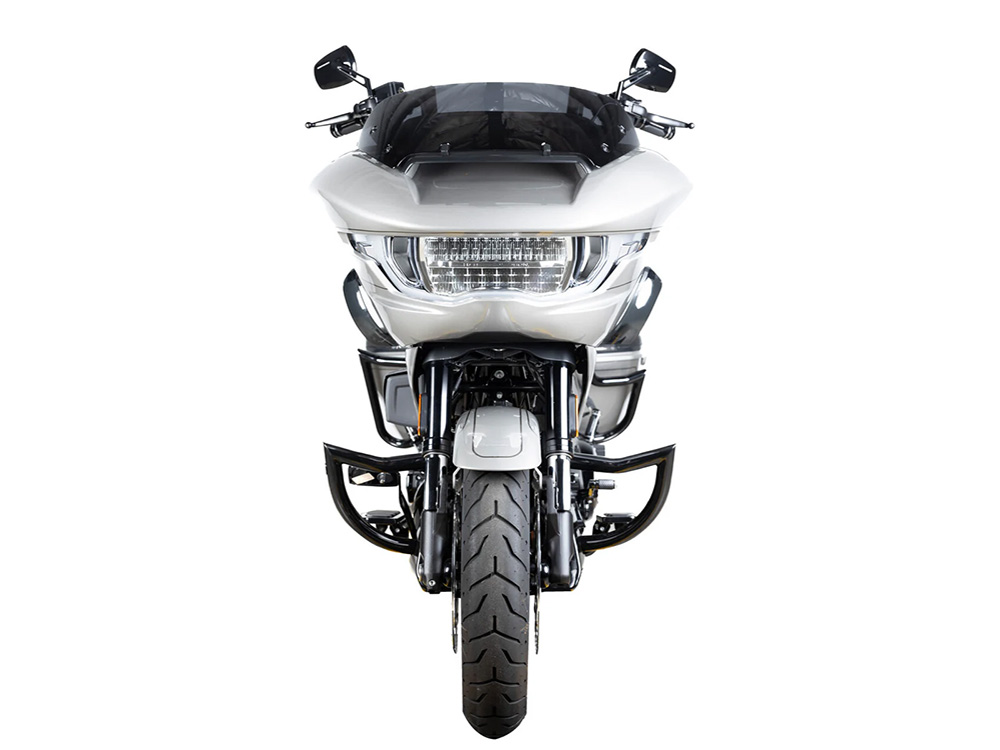 FACTORY 47 HANDLEBARS 12in. x 1-1/2in. Throttle Series Handlebar – Gloss Black. Fits CVO Road Glide 2023up & Road Glide 2024up