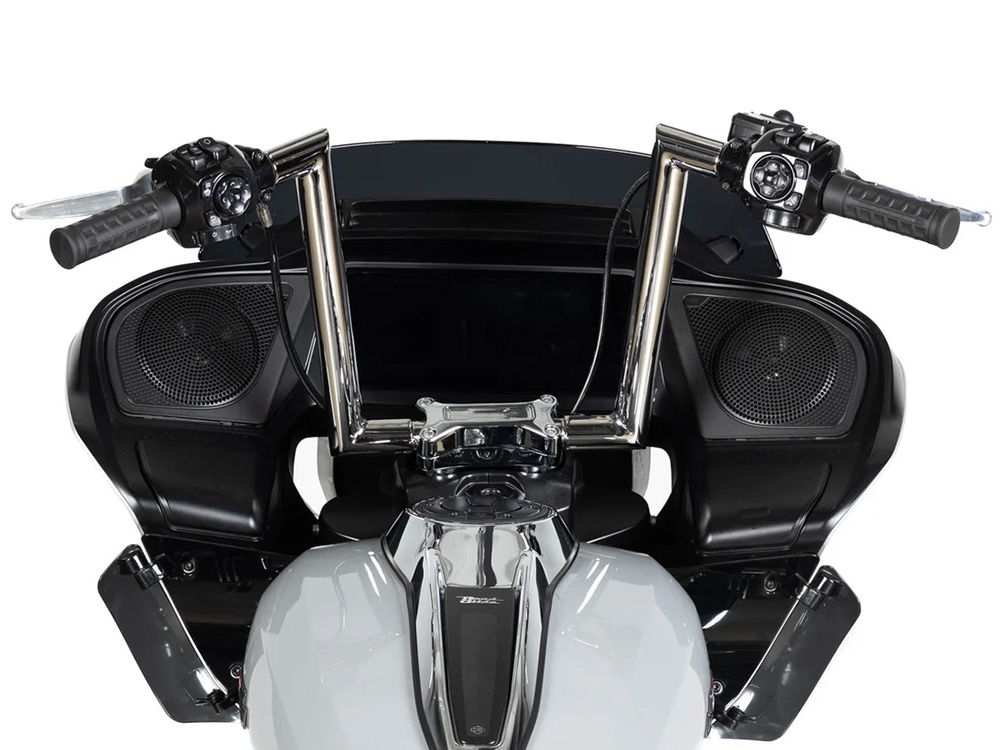 FACTORY 47 HANDLEBARS 12in. x 1-1/2in. Throttle Series Handlebar – Chrome. Fits CVO Road Glide 2023up & Road Glide 2024up