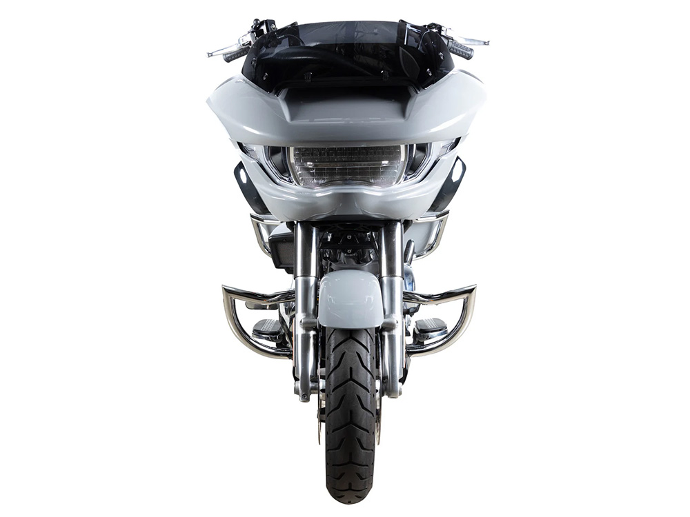 FACTORY 47 HANDLEBARS 12in. x 1-1/2in. Throttle Series Handlebar – Chrome. Fits CVO Road Glide 2023up & Road Glide 2024up