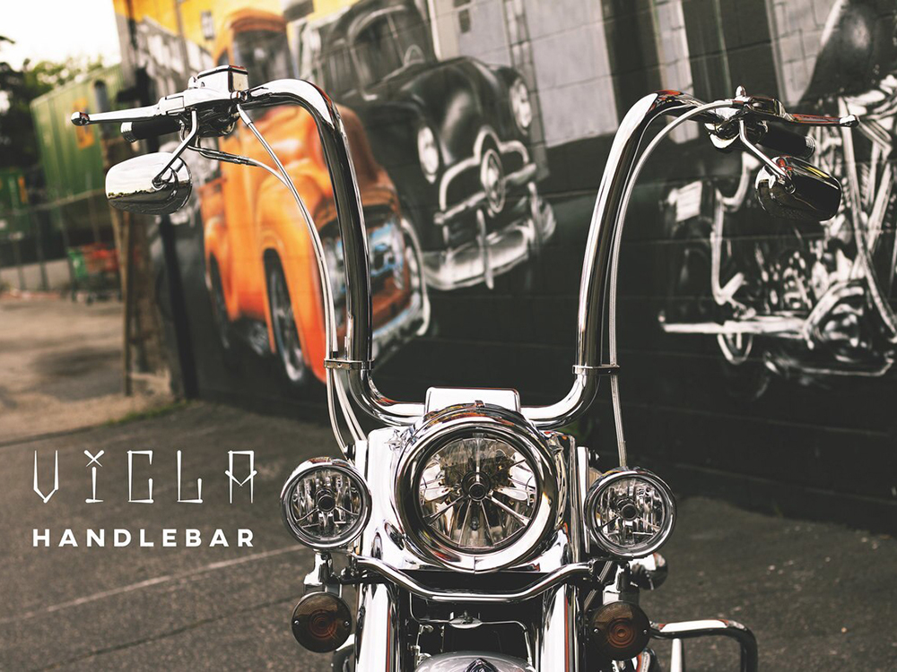 FACTORY 47 HANDLEBARS 16in. x 1-1/2in. Vicla Handlebar – Chrome.