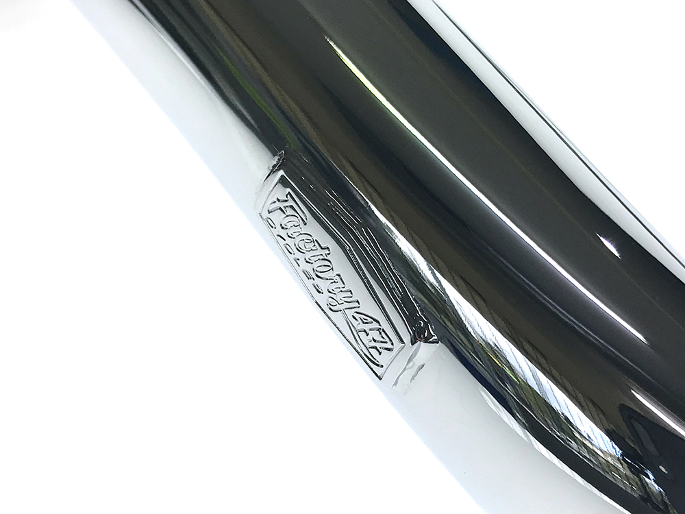 FACTORY 47 HANDLEBARS 12in. x 1-1/2in. Legacy Rivera Handlebar – Chrome. Fits Fits Road Glide 2015-2023