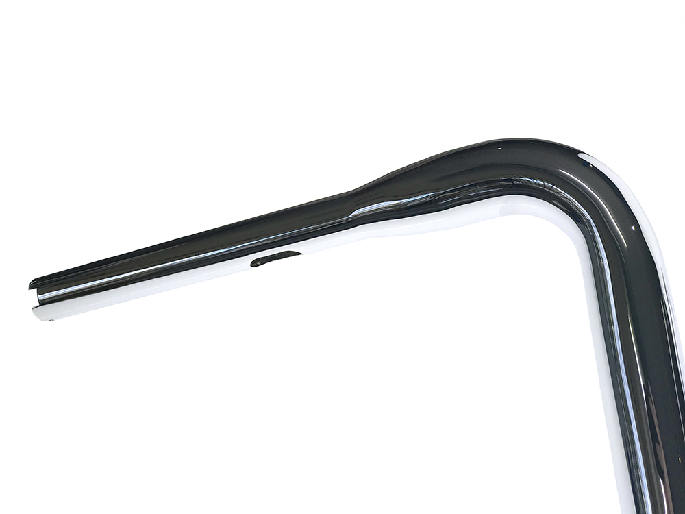 FACTORY 47 HANDLEBARS 12in. x 1-1/2in. GT Pico Handlebar – Chrome. Fits Ultra Models 1996-2024 and Street Glide 1996-2023