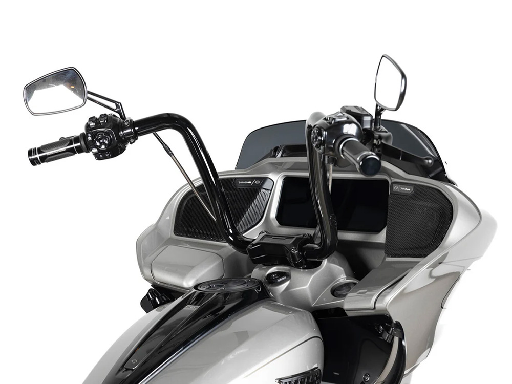 FACTORY 47 HANDLEBARS 12in. x 1-1/2in. Drifter Series Handlebar – Gloss Black. Fits CVO Road Glide 2023up & Road Glide 2024up
