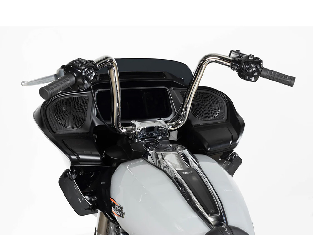 FACTORY 47 HANDLEBARS 12in. x 1-1/2in. Drifter Series Handlebar – Chrome. Fits CVO Road Glide 2023up & Road Glide 2024up