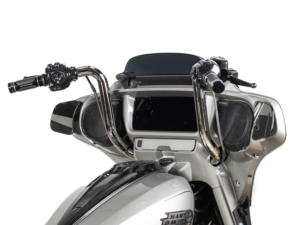 FACTORY 47 HANDLEBARS 14in. x 1-1/2in. Eagle Series Handlebar – Chrome. Fits CVO Street Glide 2023up & Street Glide 2024up