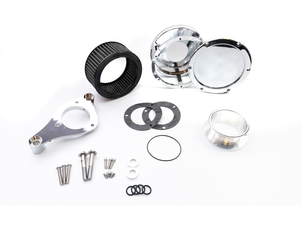 Feuling BA Air Cleaner Kit – Chrome with Solid Cover. Fits Touring 2017-2024 & Softail 2018-2024