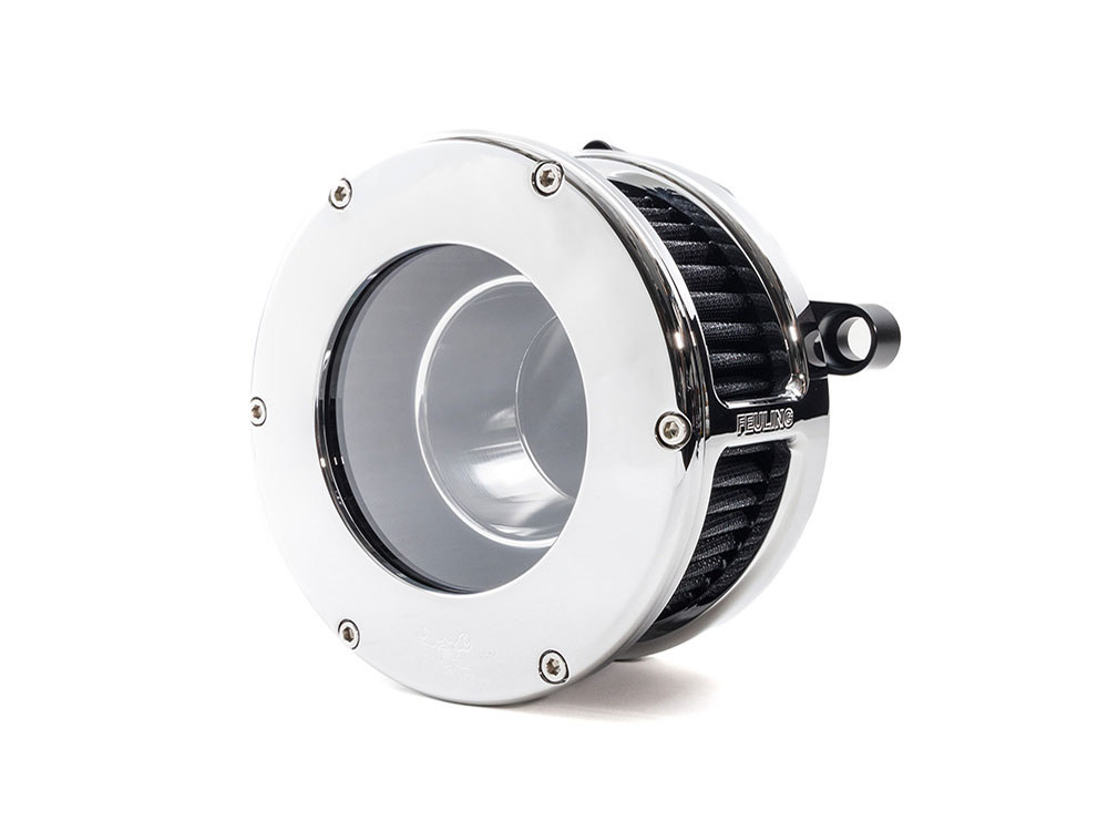 A/Filter; BA Chr w/Clear Cvr, Blk