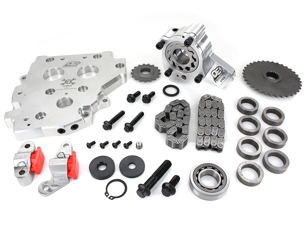 Feuling OE+ Hydraulic Cam Chain Tensioner Plate Upgrade Kit. Fits Dyna 1999-2005, Touring 1999-2006 & Softail 2000-2006