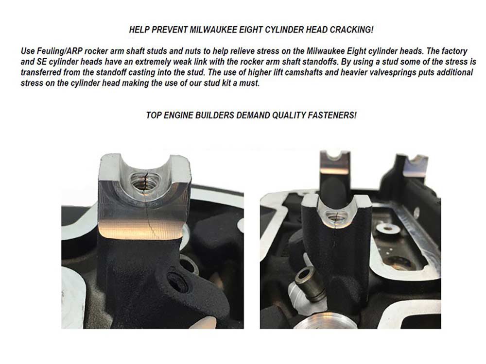Rocker Stud & Nut Kit; M8%2717up ARP