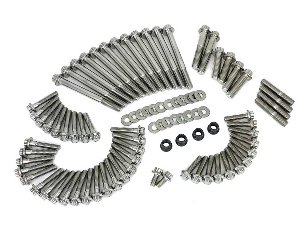 Feuling ARP 12 Point Engine Fastener Show Bike Kit. Fits Touring 2017up.