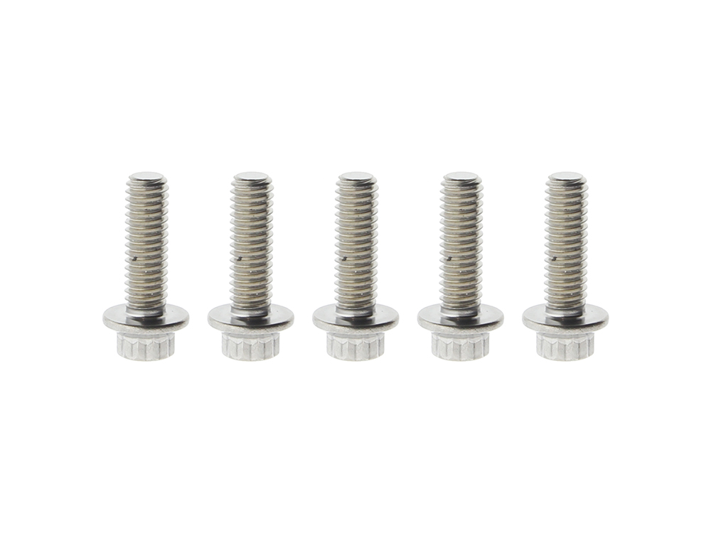 Feuling Front Disc Rotor Bolts – Stainless 12 Point ARP. 5/16in.-18 x 1.0in.. Fits Most HD models 1984up.