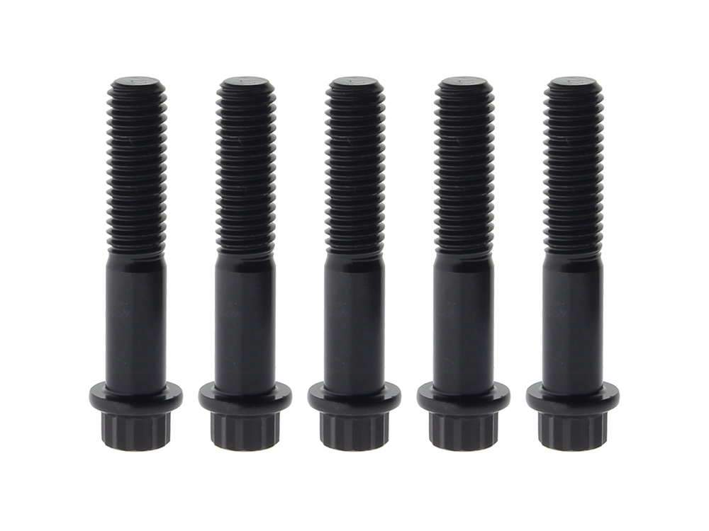 Feuling Rear Pulley Bolts – Black 12 Point ARP. 7/16in.-14 x 2.25in.