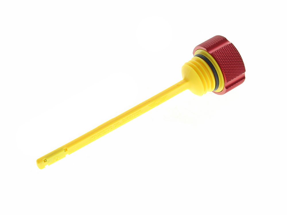 Figurati Designs Magnetic Engine Oil Dipstick – Red. Fits Touring 2017up