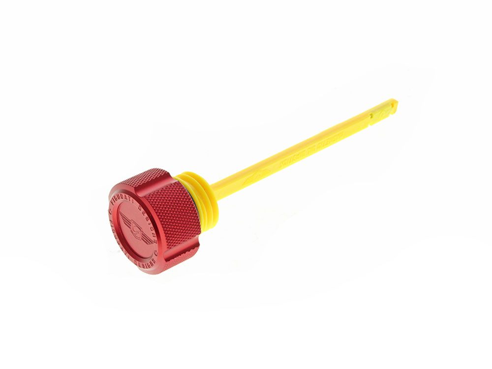 Figurati Designs Magnetic Engine Oil Dipstick – Red. Fits Touring 2017up