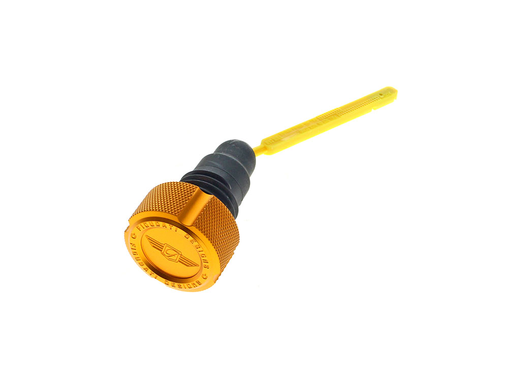 Figurati Designs Magnetic Engine Oil Dipstick – Gold. Fits Touring 2007-2016