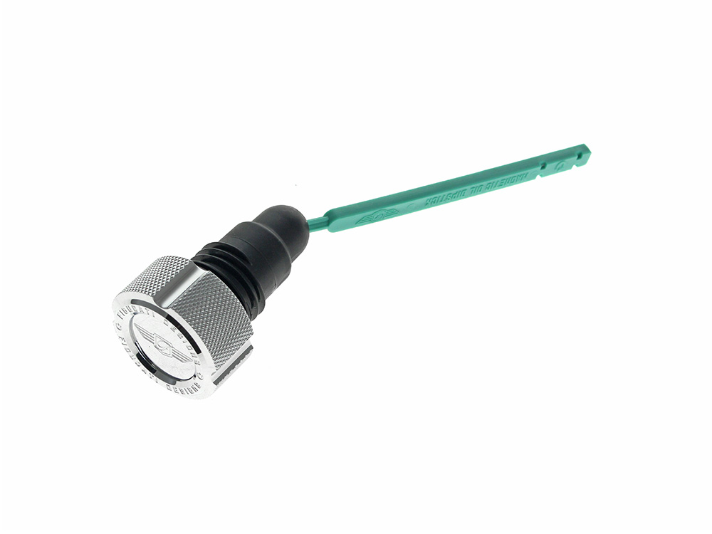 Figurati Designs Magnetic Engine Oil Dipstick – Silver. Fits Dyna 2006-2017