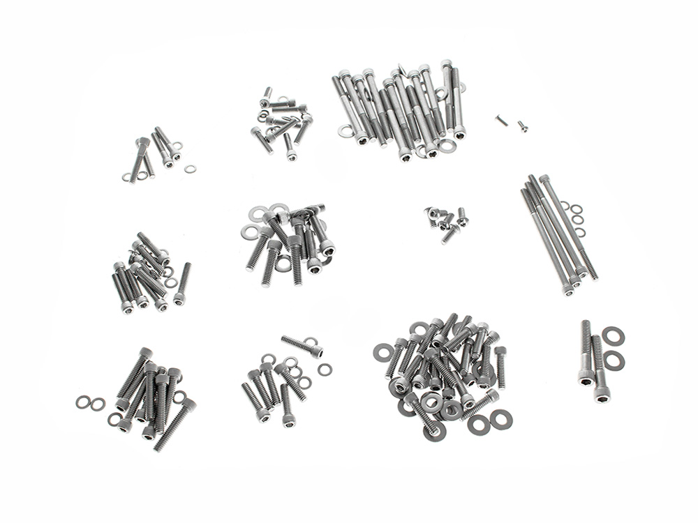 Figurati Designs Polished Allen Head Show Bike Kit – Stainless Steel. Fits Milwaukee-Eight 2017up