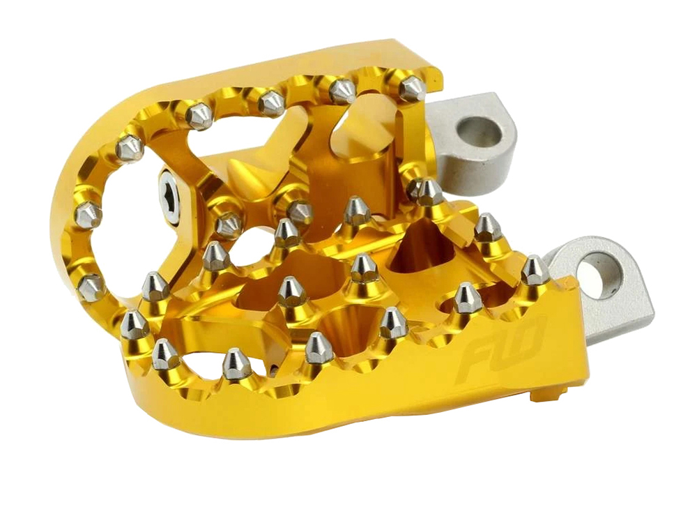 Footpegs; V2 MX, Gold, HD Clevis