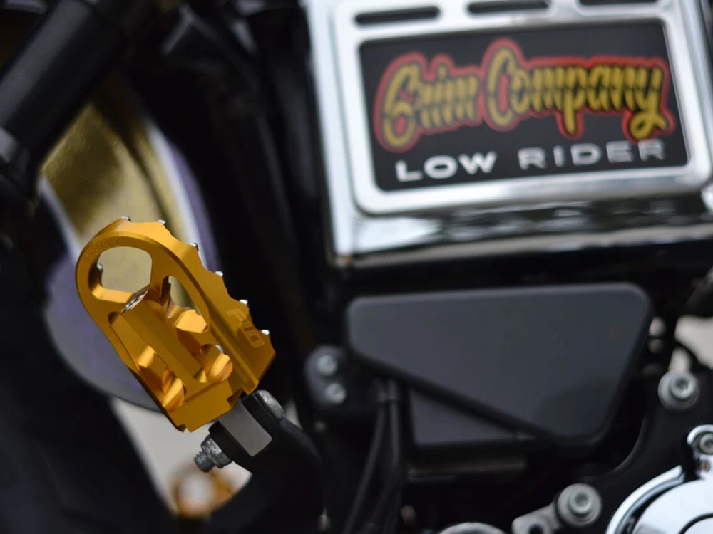 Footpegs; V2 MX, Gold, HD Clevis