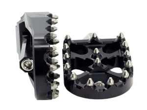 Flo Motorsports V3 MX Footpegs with HD Male Mount – Black. Flo Motorsports V3 MX Footpegs with HD Male Mount – Black.