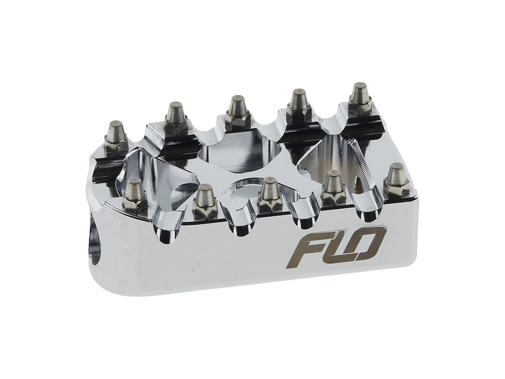 Flo Motorsports Brake & Shiftpeg – Chrome.