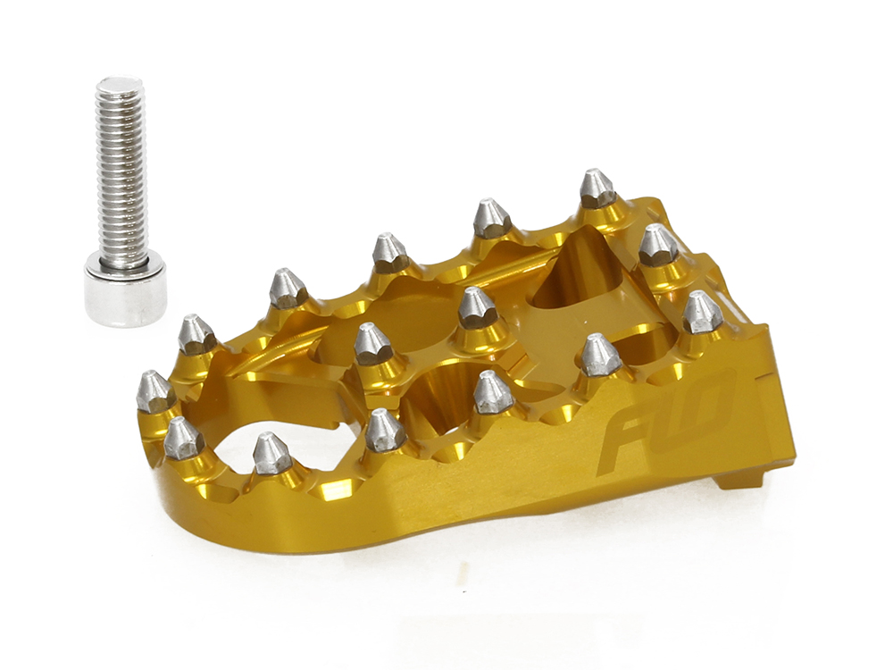 Flo Motorsports Brake & Shiftpeg – Gold. Fits Touring Only With Flo Brake/Shift Arms.