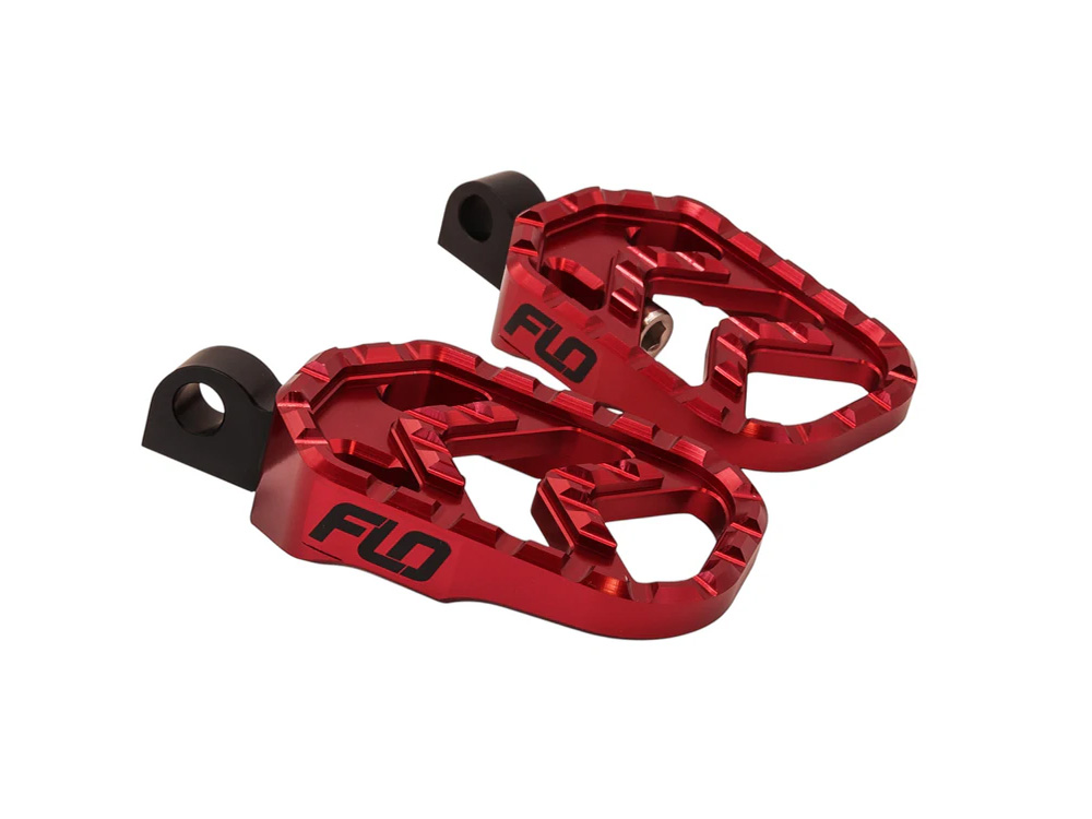 Footpegs; Savage, Red, HD Clevis