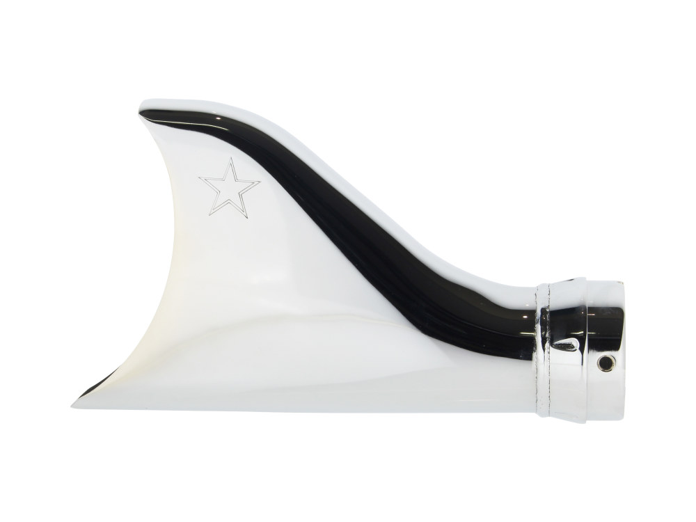 FREEDOM PERFORMANCE EXHAUST 2-1/2in. Sharktail Tip End Cap – Chrome.