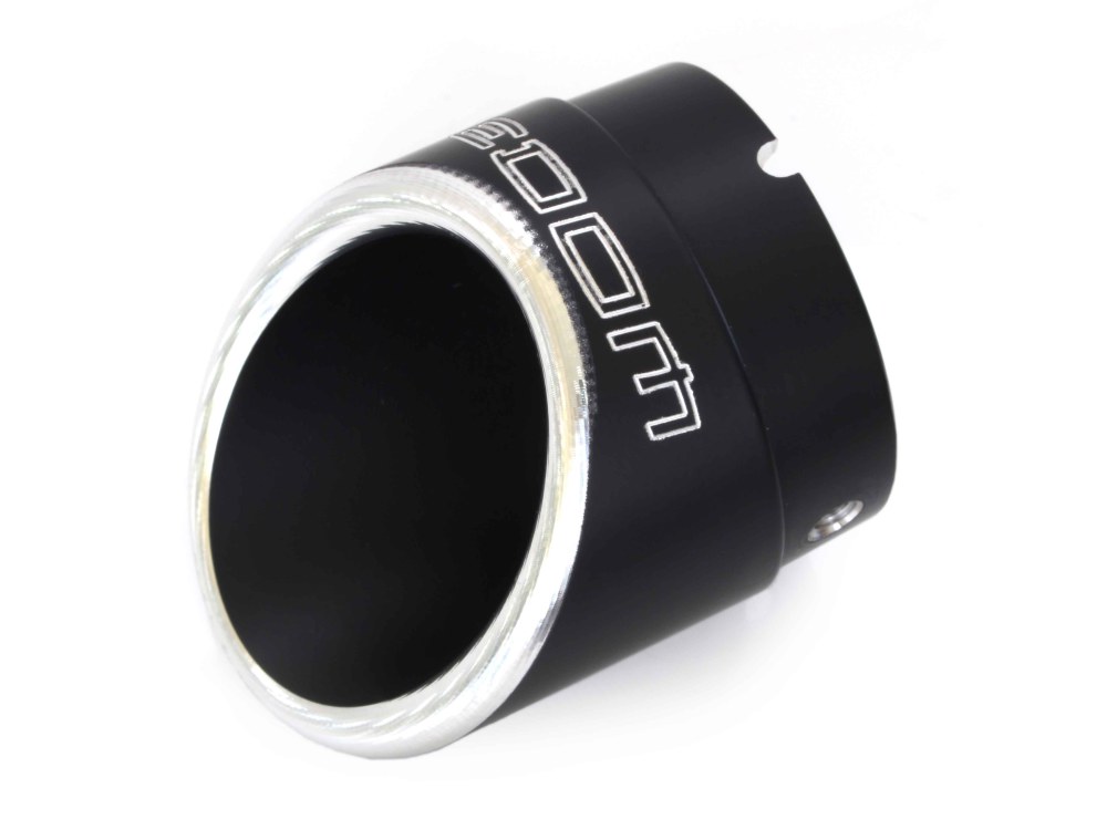 FREEDOM PERFORMANCE EXHAUST Radius Billet End Cap – Black. Fits Sharp Curve & Radical Radius.