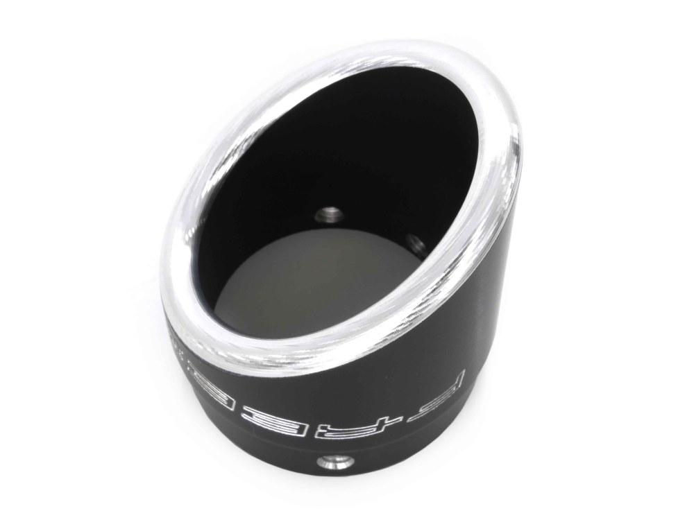 FREEDOM PERFORMANCE EXHAUST Radius Billet End Cap – Black. Fits Sharp Curve & Radical Radius.