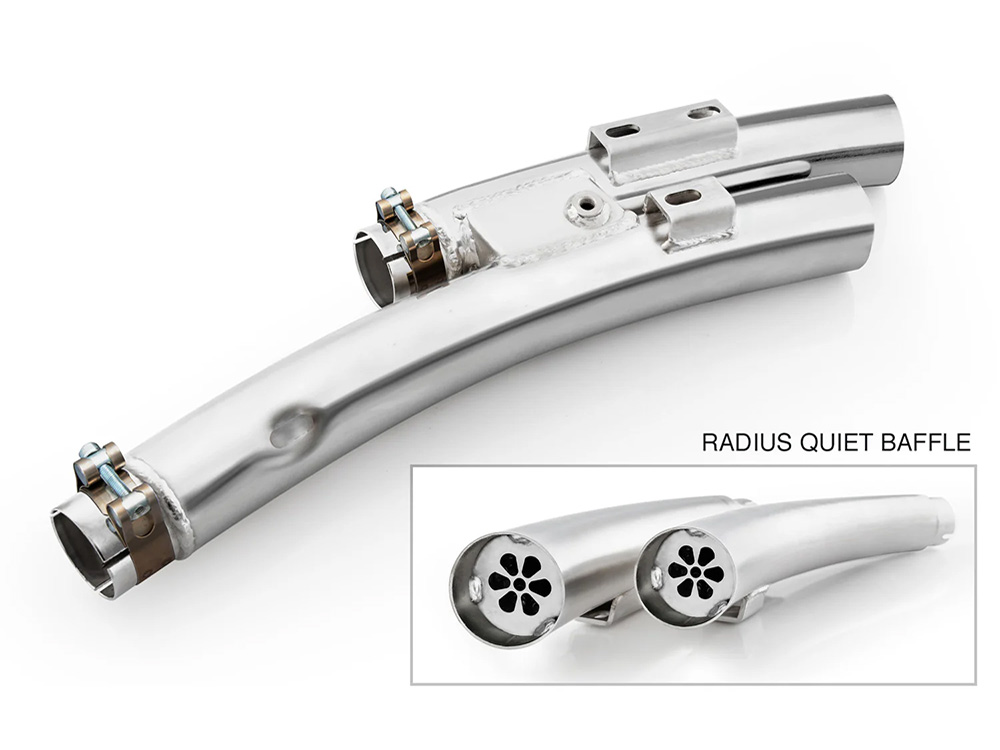 FREEDOM PERFORMANCE EXHAUST Quiet Mufflers for Radical Radius Exhaust. Fits Indian Scout 2025up