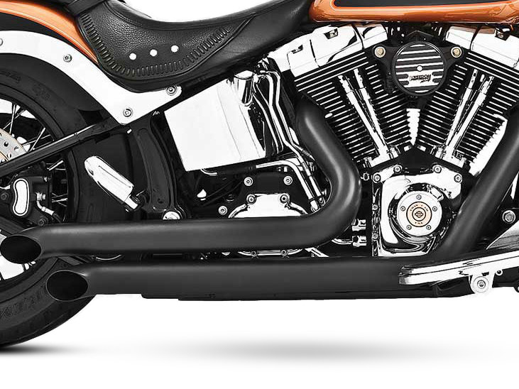 FREEDOM PERFORMANCE EXHAUST Declaration Turnouts Exhaust – Black. Fits Softail 1986-2017.