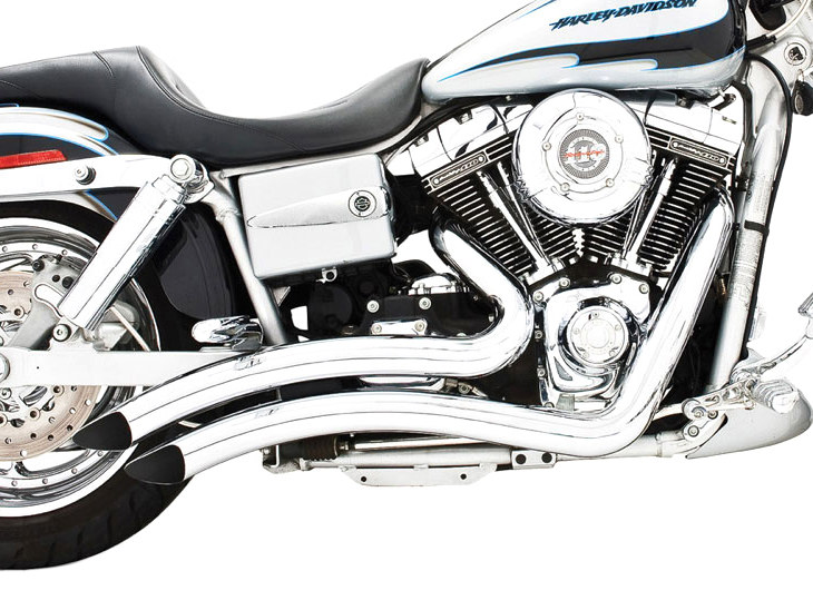 FREEDOM PERFORMANCE EXHAUST Sharp Curve Radius Exhaust – Chrome. Fits Dyna 1991-2005.