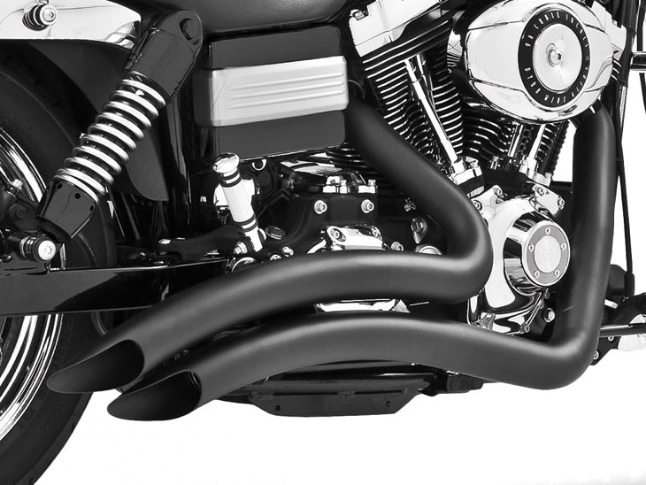 FREEDOM PERFORMANCE EXHAUST Sharp Curve Radius Exhaust – Black. Fits Dyna 1991-2005.
