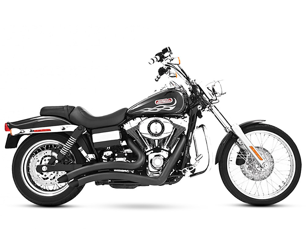 FREEDOM PERFORMANCE EXHAUST Sharp Curve Radius Exhaust – Black. Fits Dyna 1991-2005.