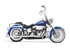 FREEDOM PERFORMANCE EXHAUST 33in. True Dual SharkTail Exhaust – Chrome. Fits Softail 1997-2006. FREEDOM PERFORMANCE EXHAUST 33in. True Dual SharkTail Exhaust – Chrome. Fits Softail 1997-2006.
