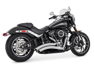 FREEDOM PERFORMANCE EXHAUST Sharp Curve Radius Exhaust – Chrome with Chrome End Caps. Fits Softail 1986-2017. FREEDOM PERFORMANCE EXHAUST Sharp Curve Radius Exhaust – Chrome with Chrome End Caps. Fits Softail 1986-2017.