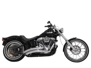FREEDOM PERFORMANCE EXHAUST Sharp Curve Radius Exhaust – Chrome with Black End Caps. Fits Softail 1986-2017. FREEDOM PERFORMANCE EXHAUST Sharp Curve Radius Exhaust – Chrome with Black End Caps. Fits Softail 1986-2017.
