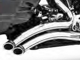 Exhaust; FLH%2795-16 Sharp Curve Chr