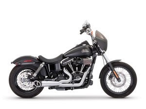 FREEDOM PERFORMANCE EXHAUST 2-into-1 Turnout Exhaust with Chrome Finish & Black End Caps. Fits Dyna 2006-2017. FREEDOM PERFORMANCE EXHAUST 2-into-1 Turnout Exhaust with Chrome Finish & Black End Caps. Fits Dyna 2006-2017.