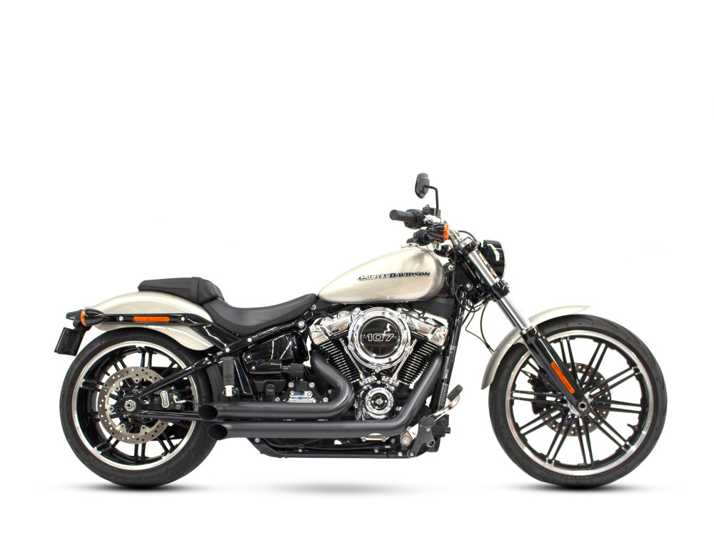FREEDOM PERFORMANCE EXHAUST Declaration Turnouts Exhaust – Black. Fits Softail 2018up.