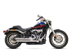 FREEDOM PERFORMANCE EXHAUST Independence Staggered Exhaust – Chrome with Black End Caps. Fits Softail 2018up. FREEDOM PERFORMANCE EXHAUST Independence Staggered Exhaust – Chrome with Black End Caps. Fits Softail 2018up.